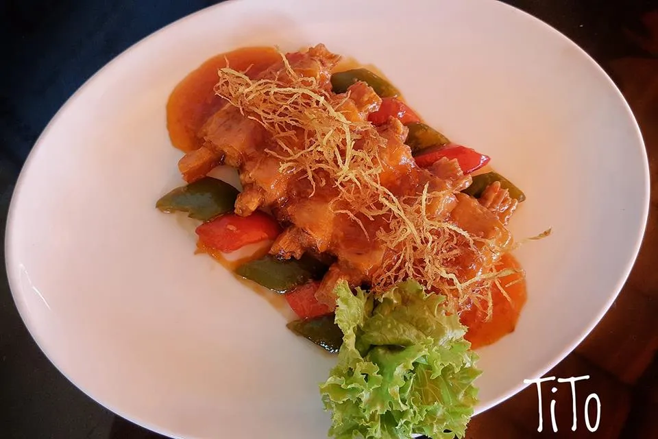 Tàu hũ ky xào chua ngọt - Hien Thanh