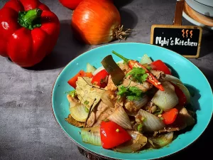 Thăn heo sốt tiêu xanh – Sốt tiêu xanh – Nghi’s Kitchen