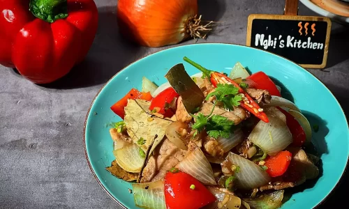 Thăn heo sốt tiêu xanh – Sốt tiêu xanh – Nghi’s Kitchen