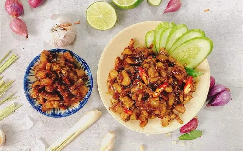 Ba chỉ kho ruốc sả - Nghi's Kitchen