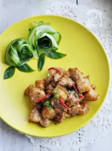 Thịt ba chỉ rim tương đen