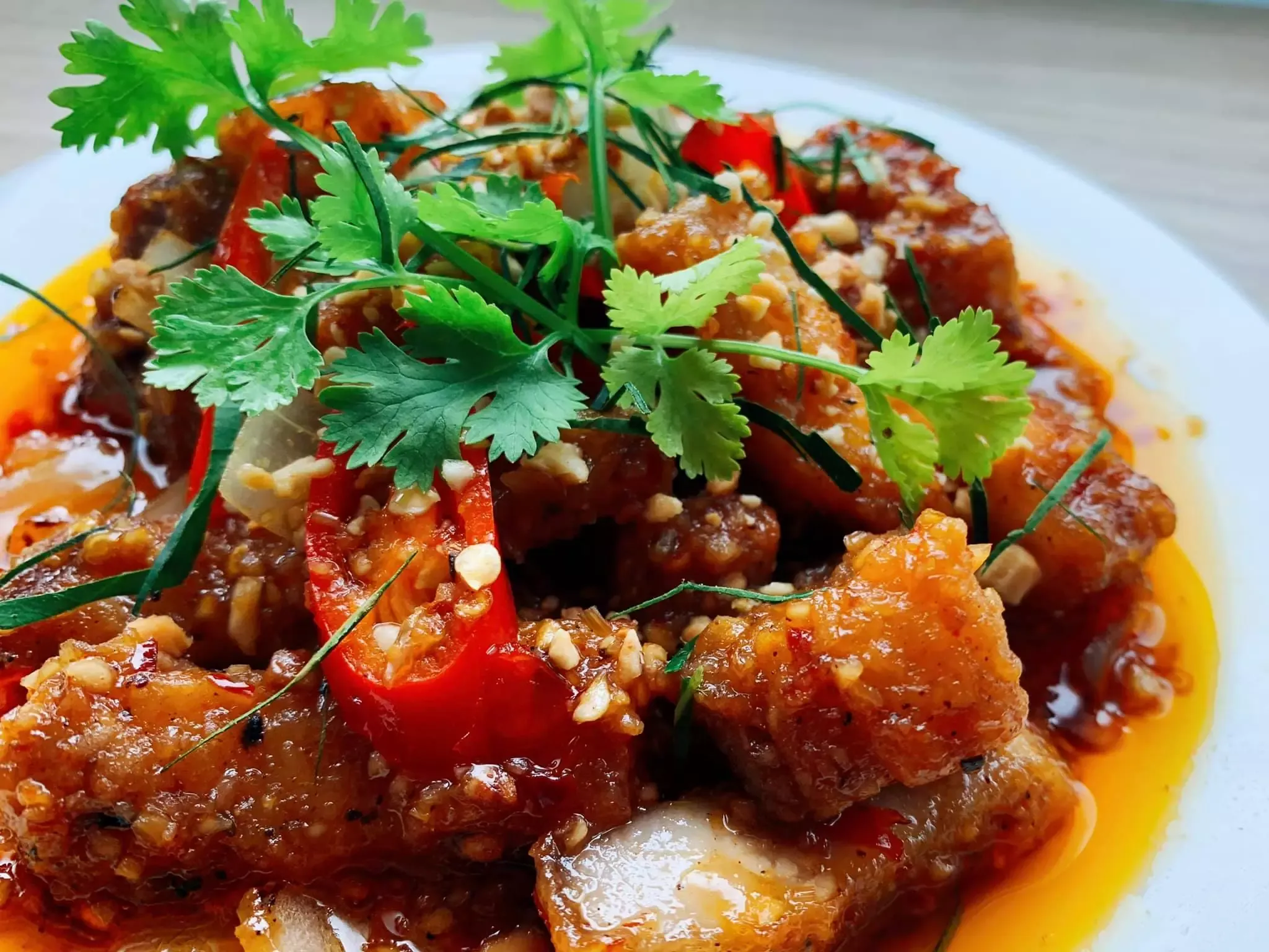 Ba chỉ lạc xá - Sốt lạc xá -  Nghi's Kitchen