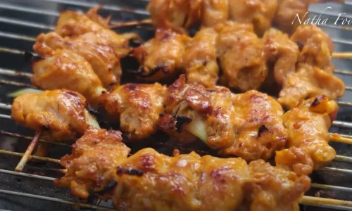 Thịt nướng xiên thơm ngon, bóng mềm không khô kinh doanh – Natha Food