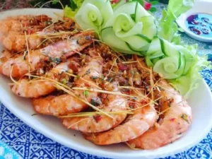 Tôm rang muối sả