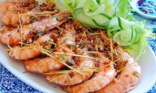 Tôm rang muối sả