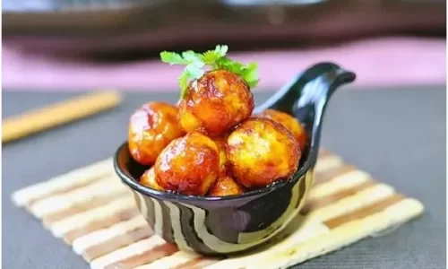 Trứng cút rim chua cay