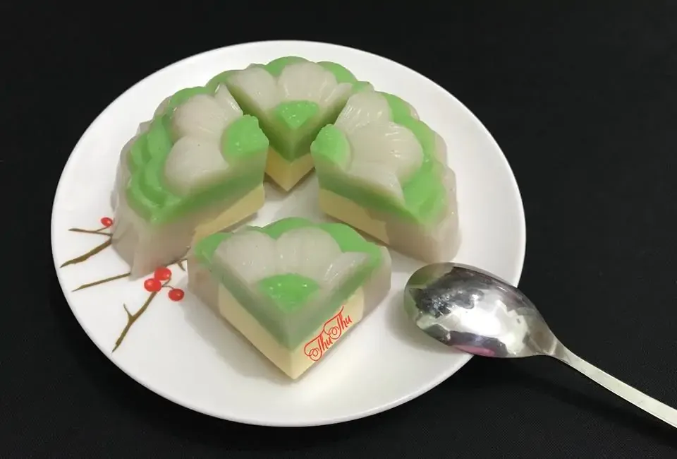 Trung thu rau câu Flan Cheese - Thư Thư