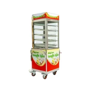 Tủ hấp trưng bày bánh bao