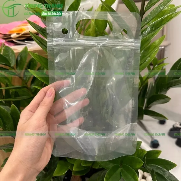 Túi zip trong đục lỗ