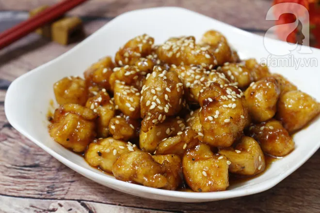 Ức gà sốt mật ong