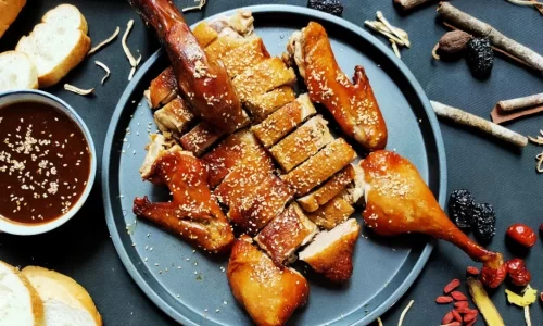 Vịt nướng – Vịt quay sốt tiêu xanh – To Thien Thanh