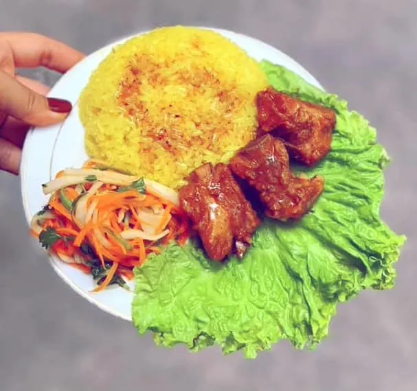 Xôi sườn cay - Sốt chan xôi - Nguyen Thanh Xuan