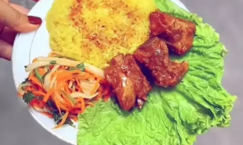 Xôi sườn cay – Sốt chan xôi – Nguyen Thanh Xuan