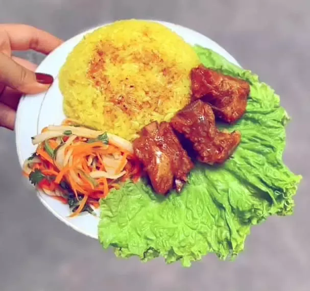 Xôi sườn cay - Sốt chan xôi - Nguyen Thanh Xuan