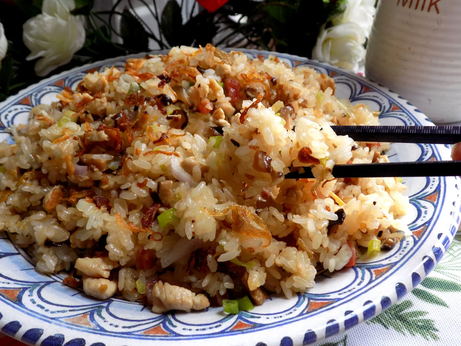 Xôi thập cẩm gà nấm - Lam Anh Dao