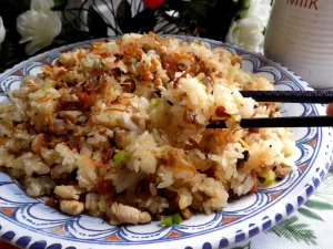 Xôi thập cẩm gà nấm – Lam Anh Dao