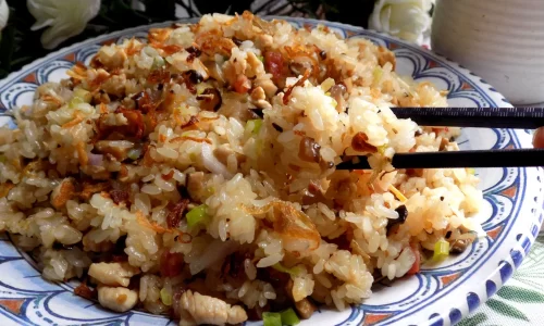 Xôi thập cẩm gà nấm – Lam Anh Dao