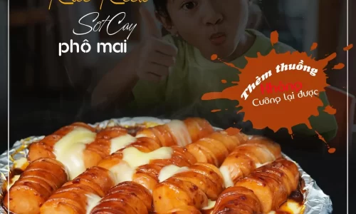 Xúc xích sốt cay phô mai – Nghi Kitchen