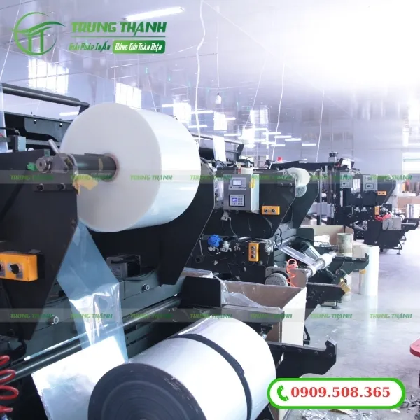 Xưởng in ấn và sản xuất túi nilon tại Trung Thành